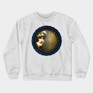 Girl In A Frame Crewneck Sweatshirt